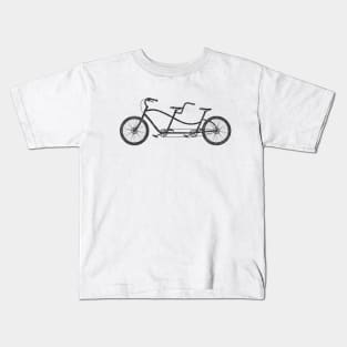 Tandem Bicycle Kids T-Shirt